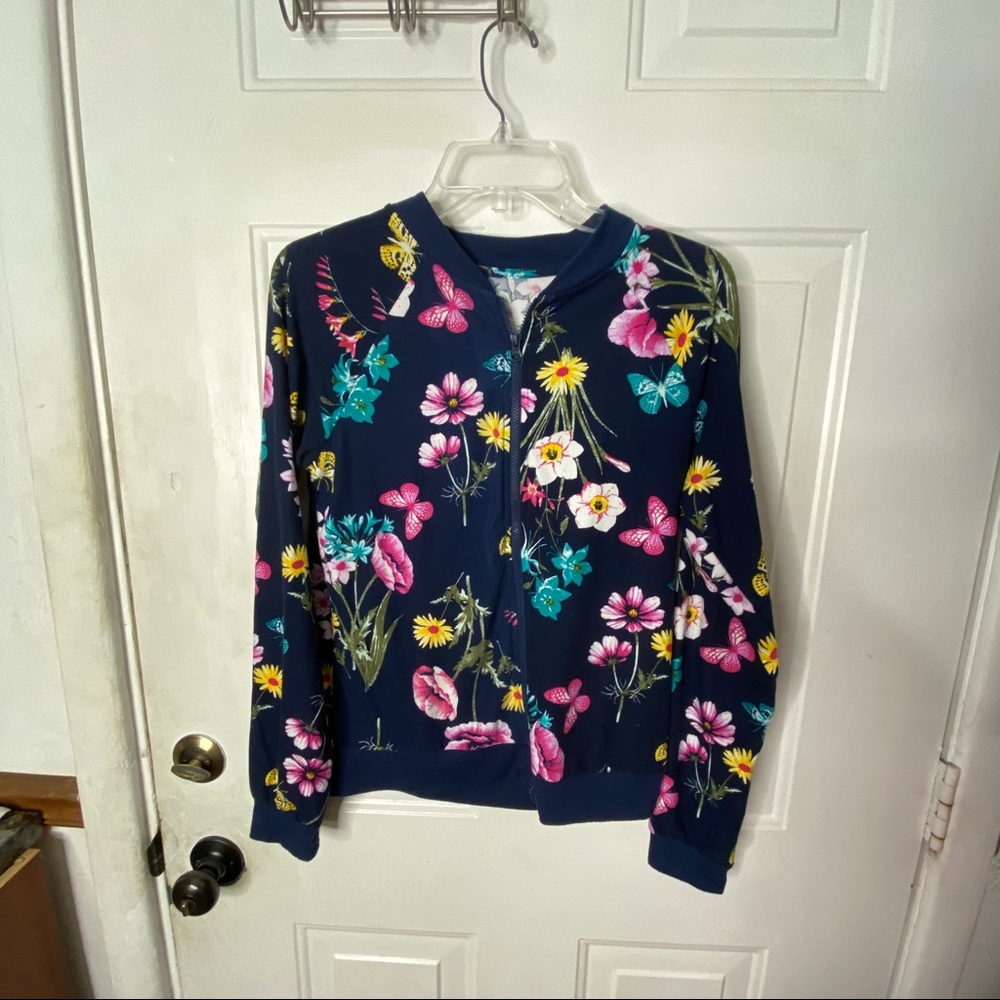 Floral Bomber Jacket